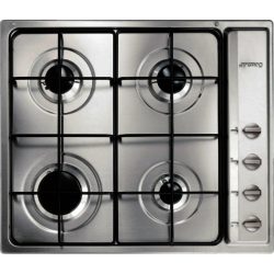 Smeg S64S 60cm 4 Burner Gas Hob in S/Steel